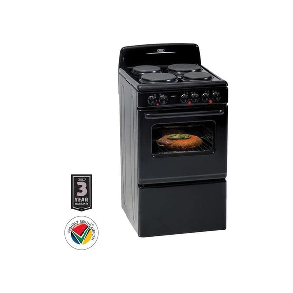 Defy 49L 4 Plate Stove Compact - Black.