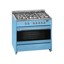 Meireles 90cm Freestanding Gas Electric Stove - Powder Blue.