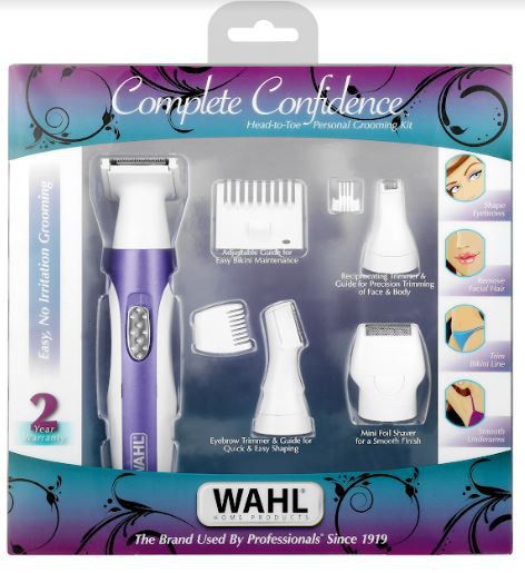 Wahl Complete Confidence Ladies Headto-Toe Personal Grooming Kit.