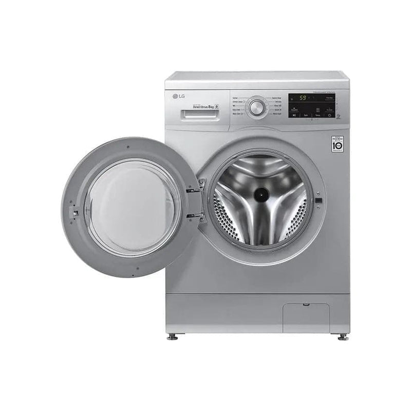 LG 8kg Front Loader Washing Machine - Luxury Silver.