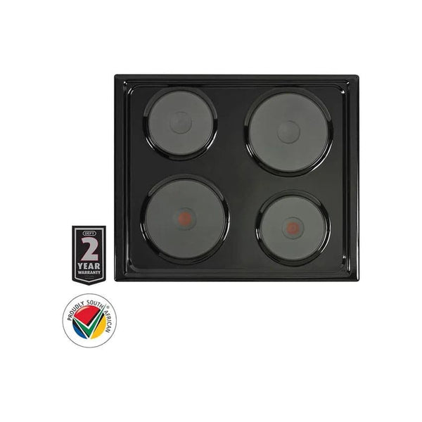 Defy Slimline Solid Hob - Black.