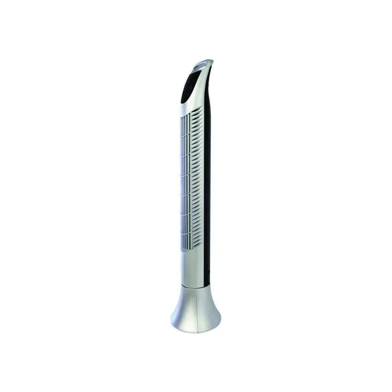 Alva Air 92cm Plastic Tower Fan - Silver.