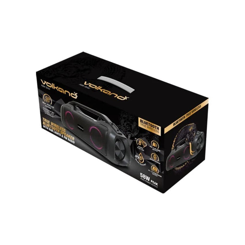 Volcanox Adder Series True Wireless Bluetooth Speaker With Led Effects.