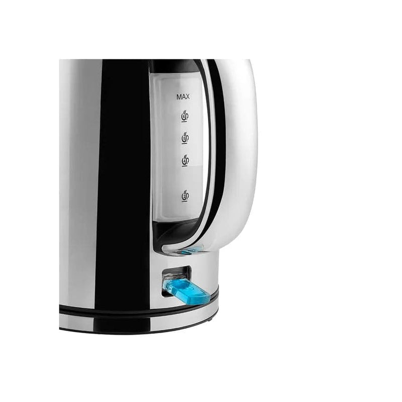 Swan Classic Cordless Kettle & 2 Slice Toaster - Polished Stainless Steel.