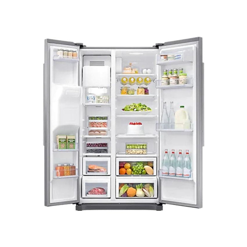 Samsung 501L Frost Free Side By Side Fridge With Auto Water & Ice Dispenser.