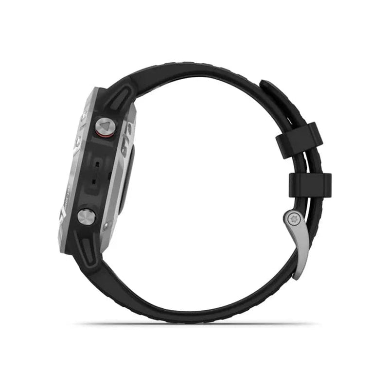 Garmin Fēnix® 6 47mm Standard Edition - Silver With Black Band.