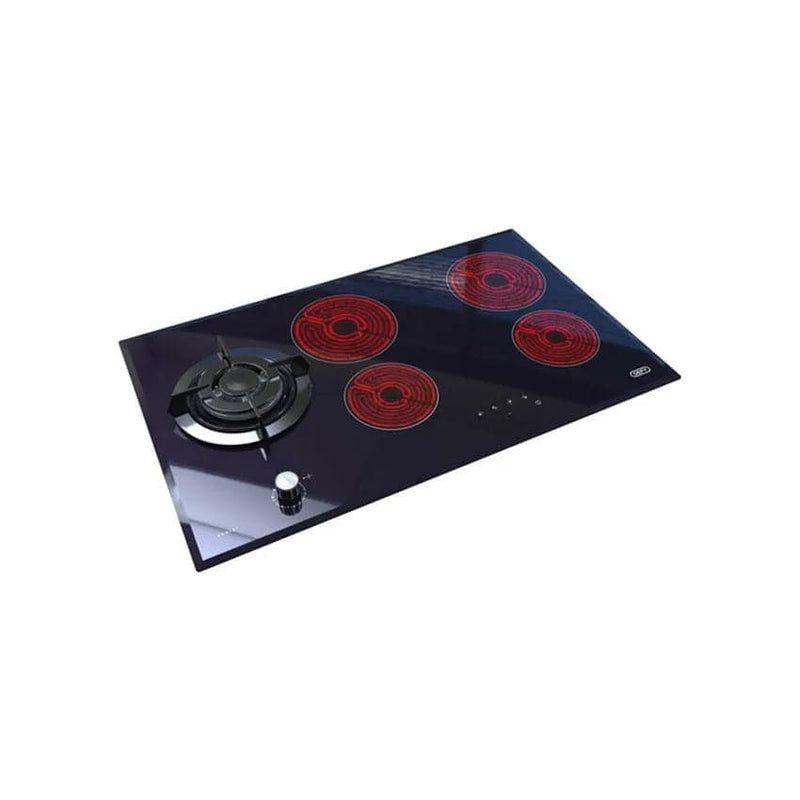 Defy 90cm Gemini Dual Fuel Hob - Black.