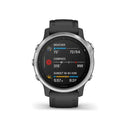 Garmin Fēnix® 6s 42mm Standard Edition - Silver With Black Band.