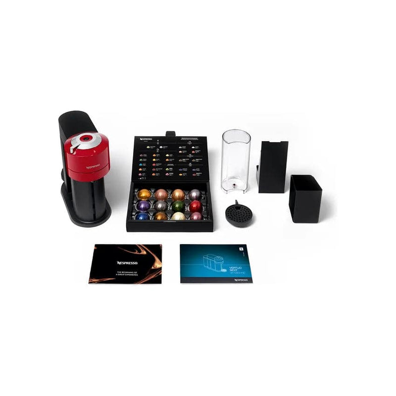 Nespresso Vertuo Coffee Machine - Cherry Red + Free Coffee Voucher.