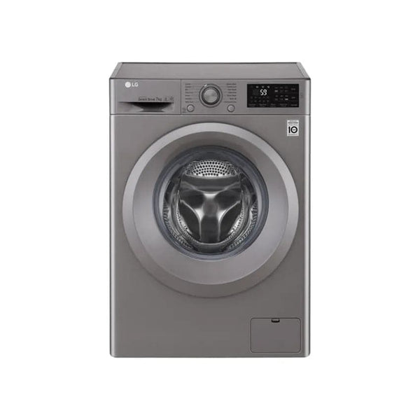 LG 7kg Front Loader Washing Machine - Stone Silver.