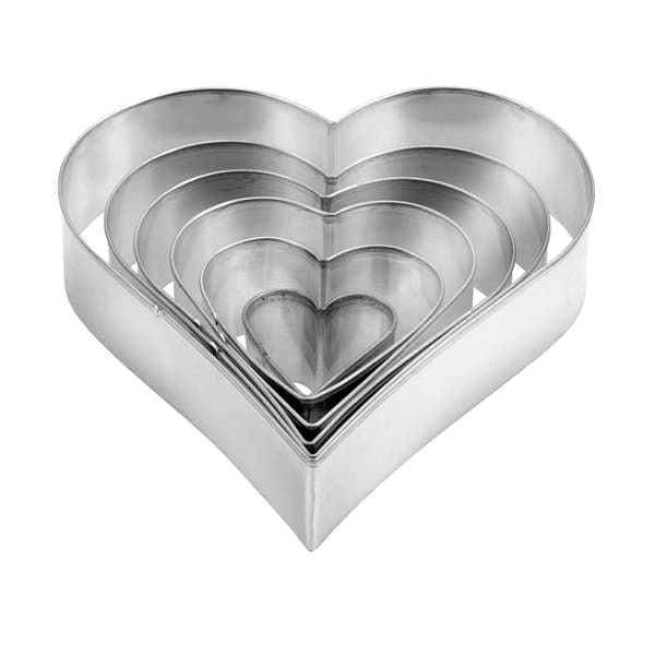 Tescoma Heart Shaped Cookie Cutter 6pce.