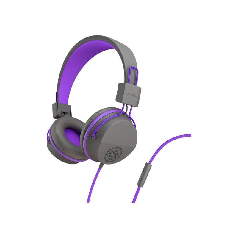 JLAB Jbuddies Studio On-ear Kids Headphones - Graphite / Purple.