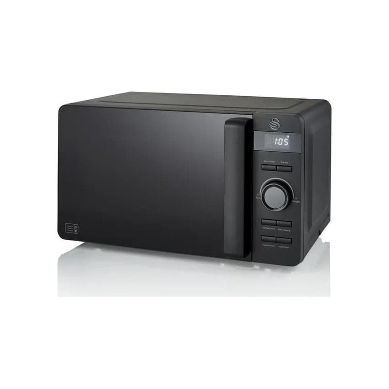 Swan Stealth 20L Electronic Microwave Oven - Black.