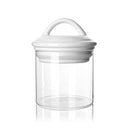 Storage Jar 650ml CL White Lid.