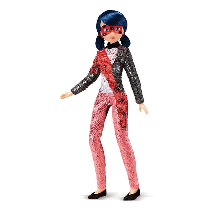 Miraculous Deluxe Fashion Flip Marinette to Ladybug Doll.