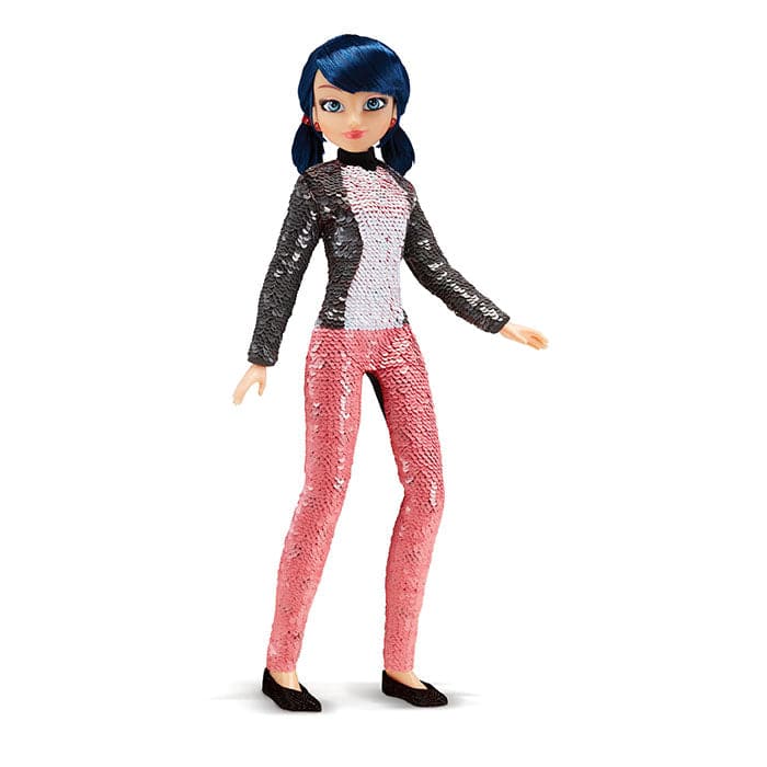 Miraculous Deluxe Fashion Flip Marinette to Ladybug Doll.