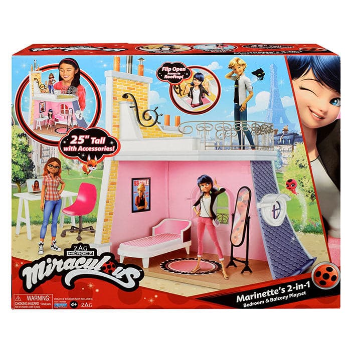 Miraculous 2 in 1 Balcony & Bedroom Playset