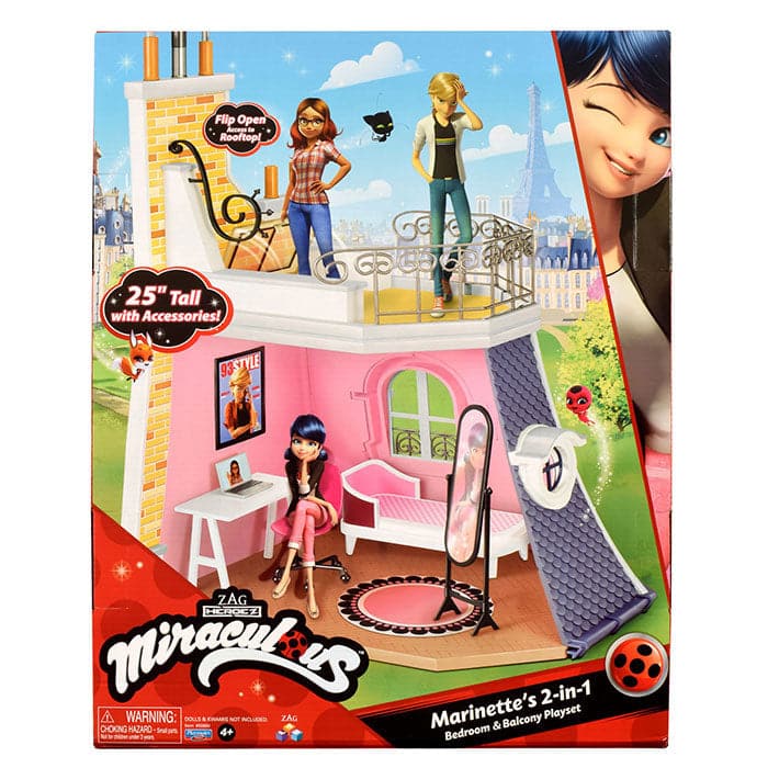 Miraculous 2 in 1 Balcony & Bedroom Playset