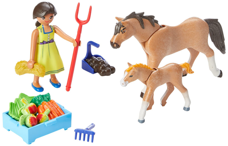 PLAYMOBIL Pru With Horse And Foal 70122.