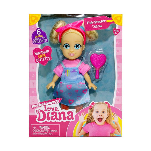 Love Diana 15cm Hairdresser Diana Doll.