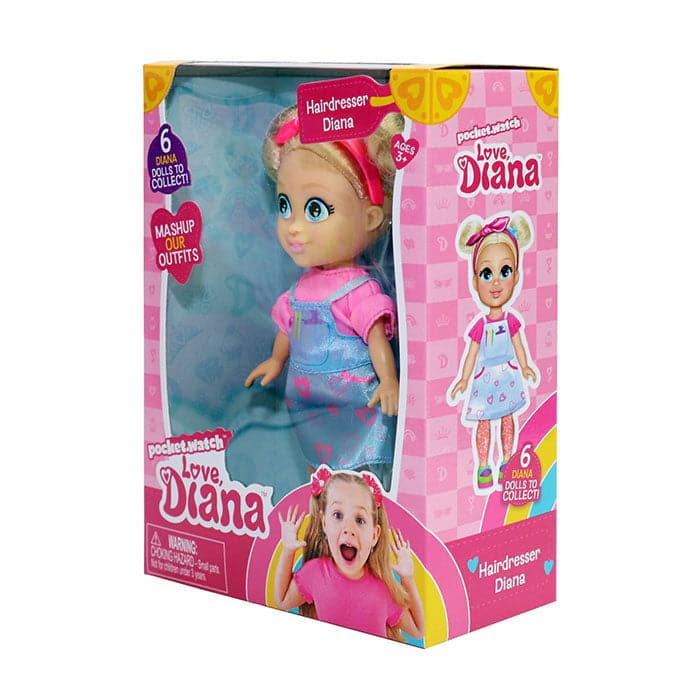 Love Diana 15cm Hairdresser Diana Doll.