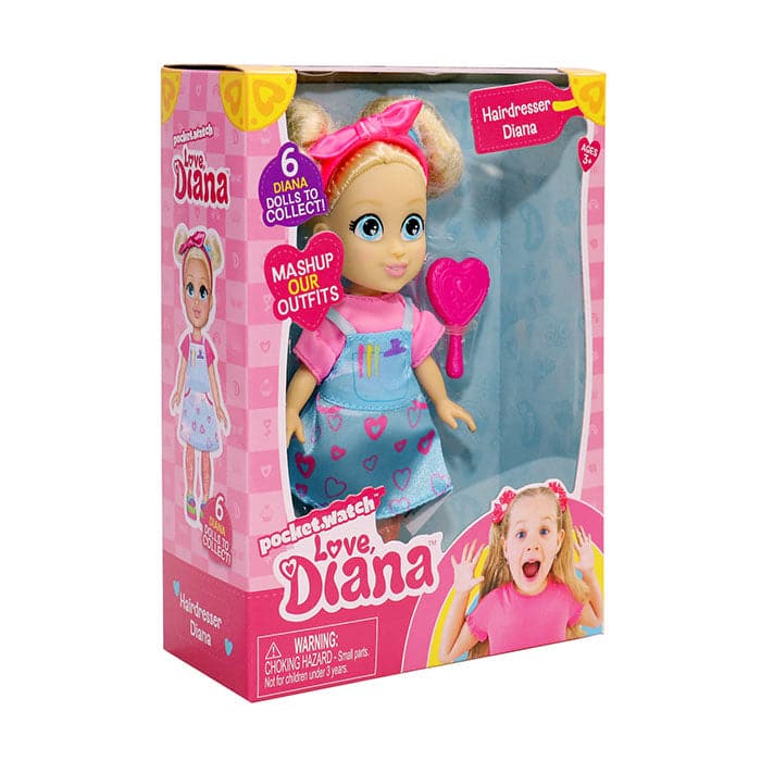 Love Diana 15cm Hairdresser Diana Doll.