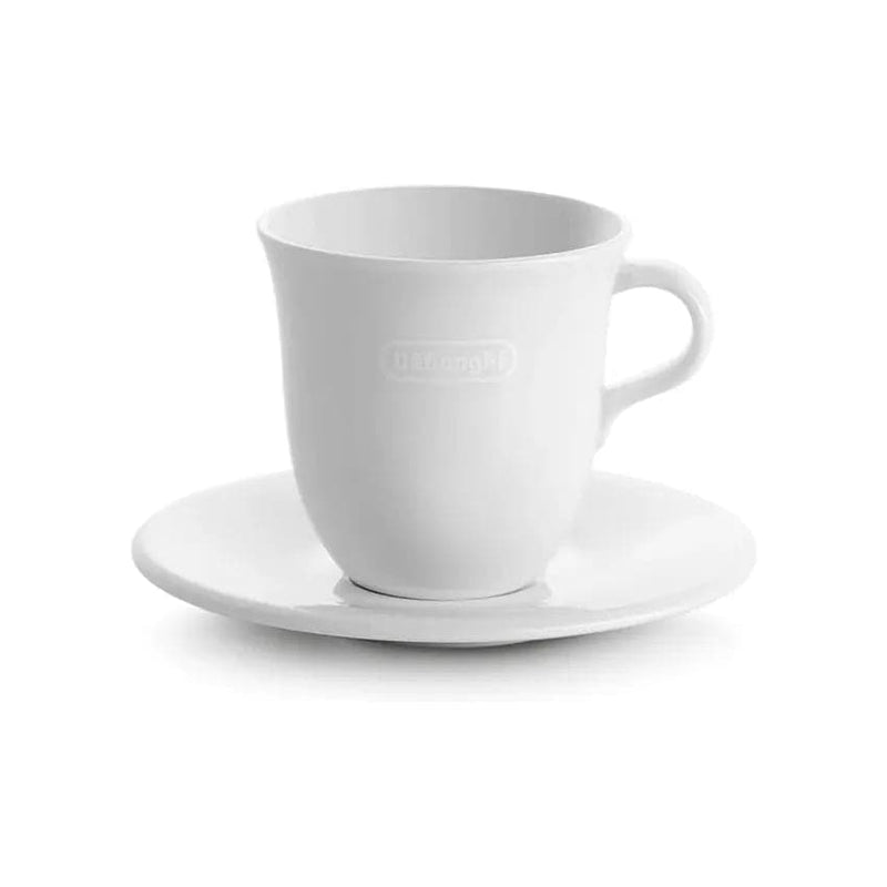 De'longhi Porcelain Cappuccino Cups And Saucers.