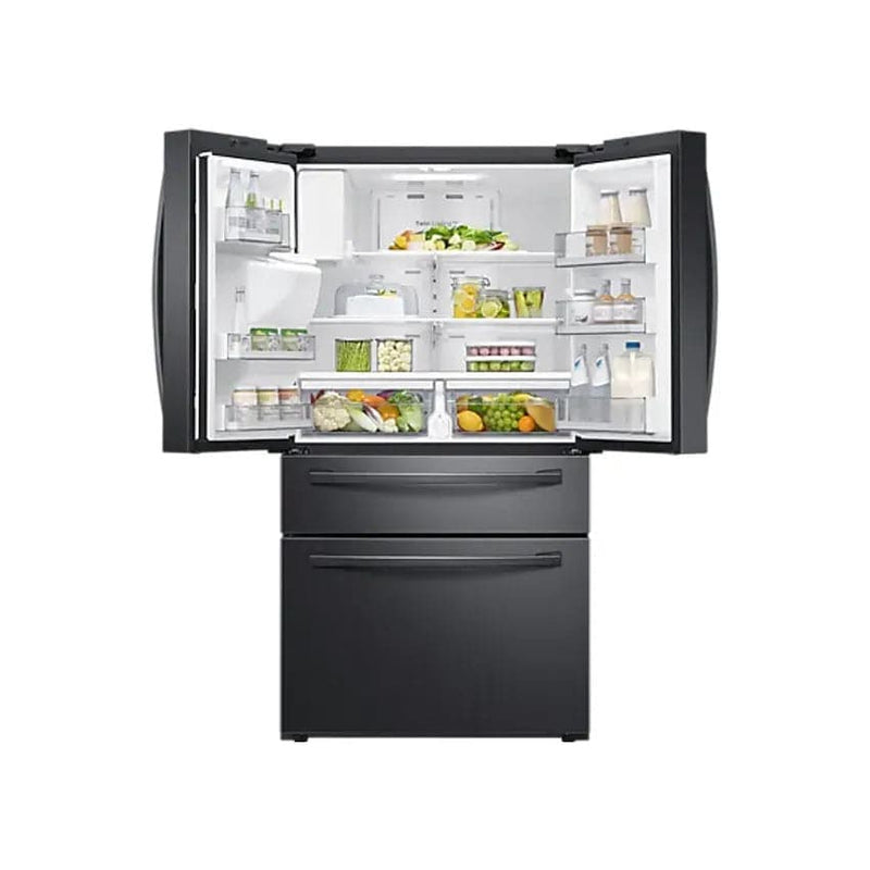 Samsung 510L French Door Fridge With Water & Ice Dispenser - Black.