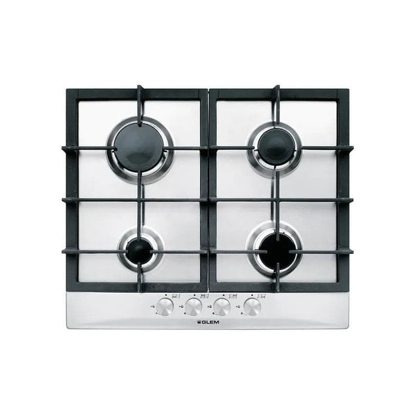 Glem 60cm Built-in Gas Hob - Stainless Steel.