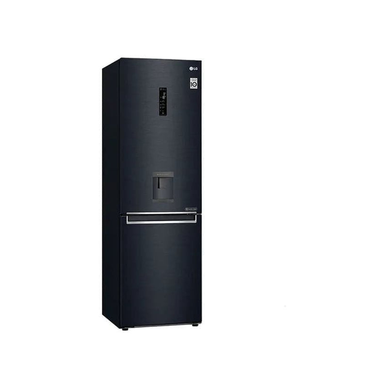 LG 373L Bottom Freezer Top Fridge - Matte Black.