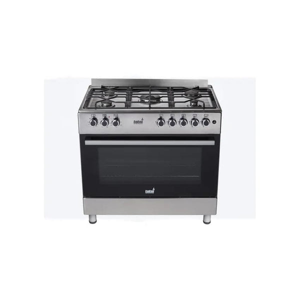 Totai 5 Gas Burner With Gas Oven - Stainless Steel.