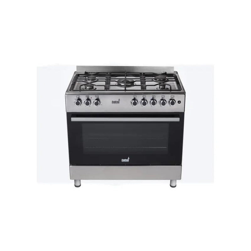 Totai 5 Gas Burner With Gas Oven - Stainless Steel.