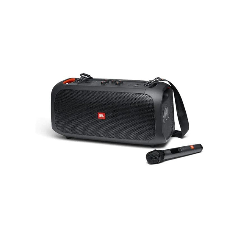 JBL Partybox On-the-go Bluetooth Portable Speaker.