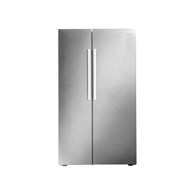 Defy 559L Side By Side Eco Fridge - Satin Metallic.