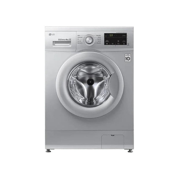 LG 8kg Front Loader Washing Machine - Luxury Silver.