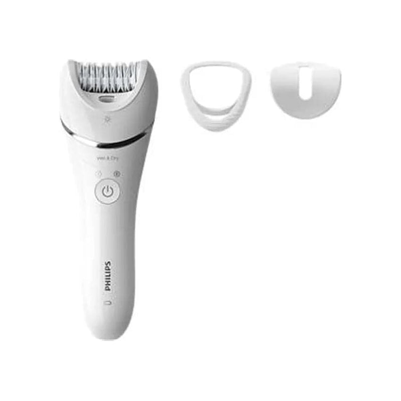 Philips Wet & Dry Epilator Series 8000 With 3 Accessories - White.