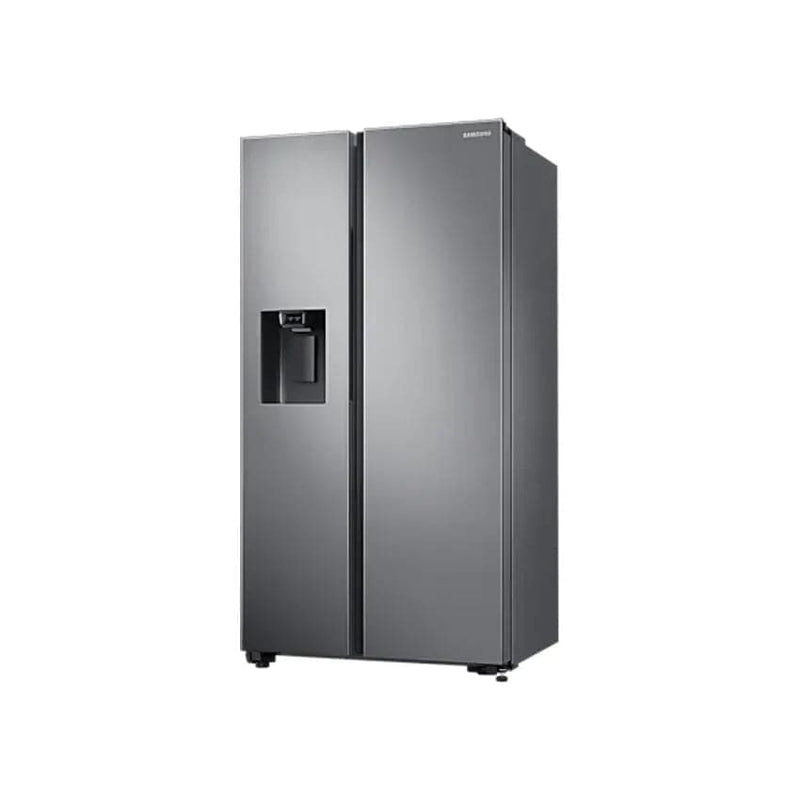 Samsung 617L 2 Door Frost Free Side By Side Fridge With Ice Dispenser - Gentle Silver.