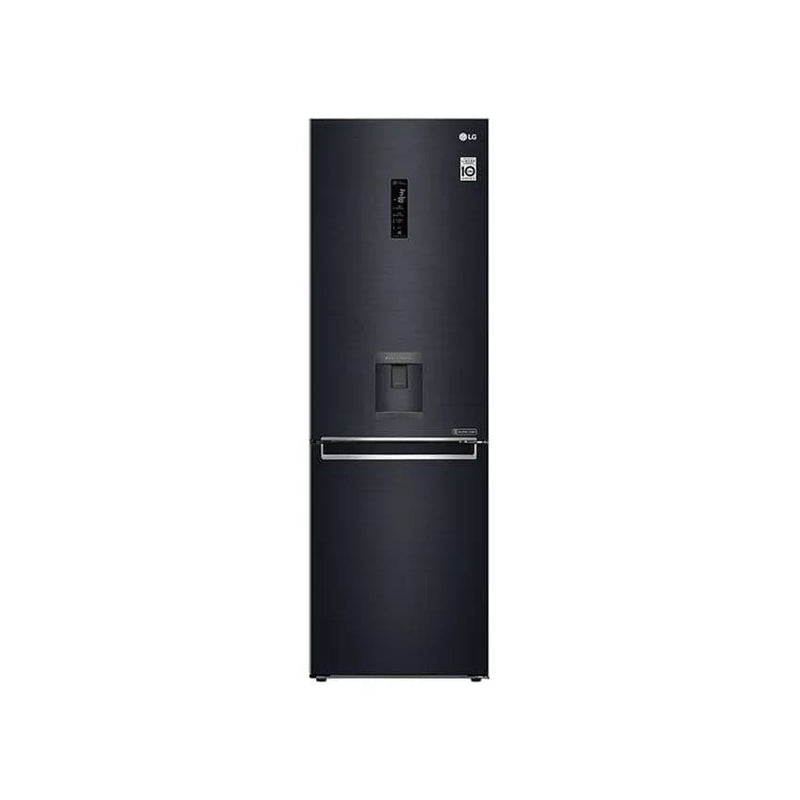 LG 373L Bottom Freezer Top Fridge - Matte Black.