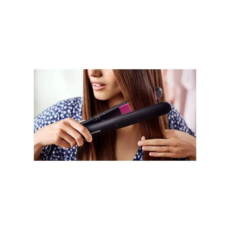 Philips Straightcare Essential Thermoprotect Straightener - Black/pink.