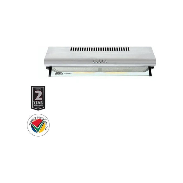 Defy 60cm Slimline Cooker Hood - Stainless Steel.