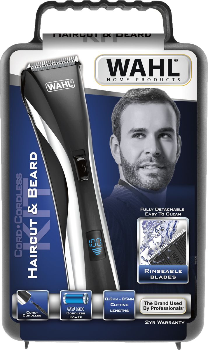 Wahl Rechargeable LCD Cord/Cordless Hair Clipper.