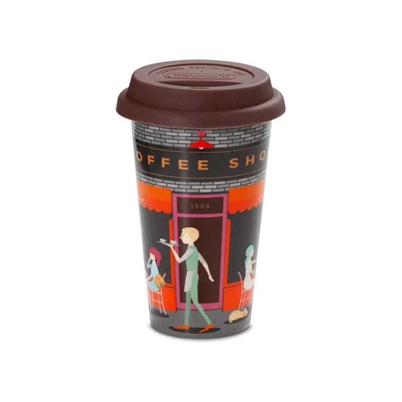 De'longhi Coffee Shop Ceramic Travel Mug.