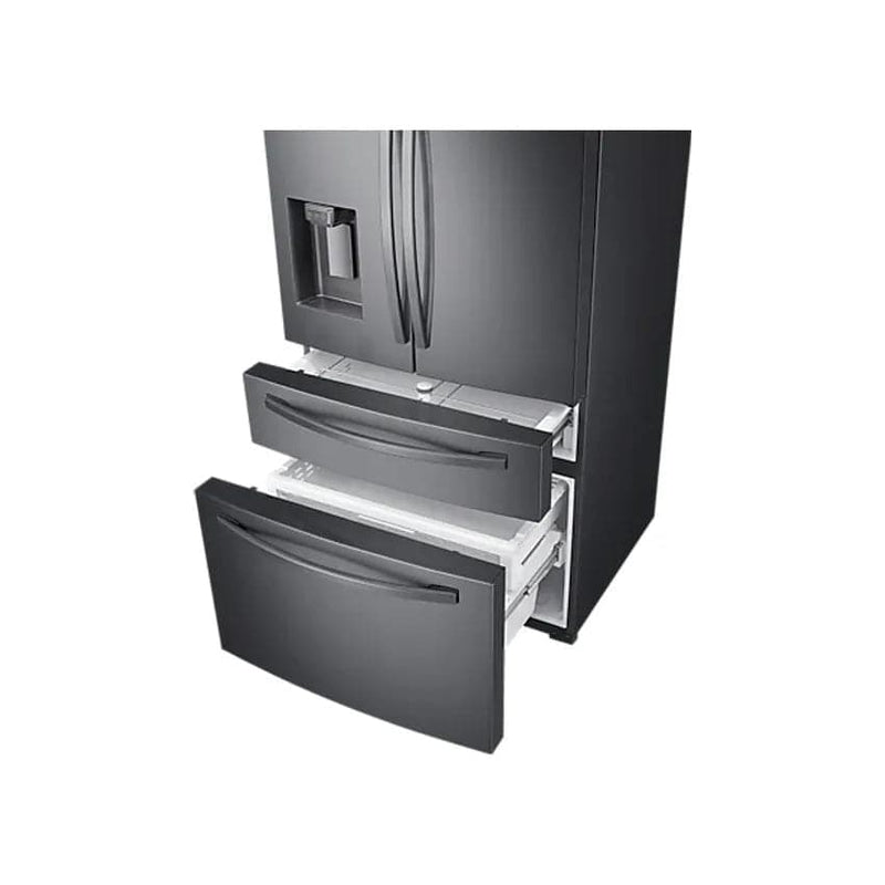 Samsung 510L French Door Fridge With Water & Ice Dispenser - Black.