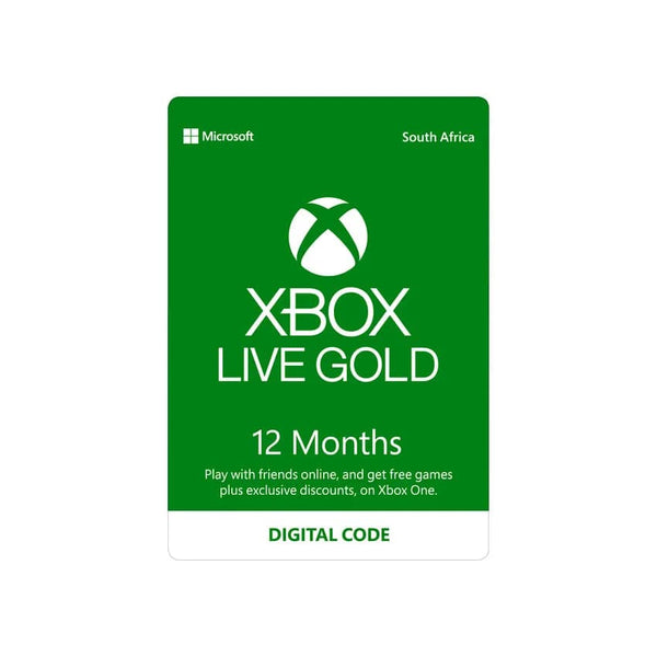 Microsoft Xbox Live Gold 12 Month Esd (Digital Code).