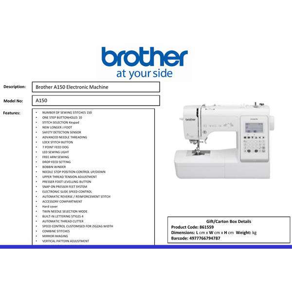 Brother A 150 Electronic Sewing Machine.