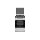 Ferre 50cm 4 Electric Burner Electric Oven - Silver.