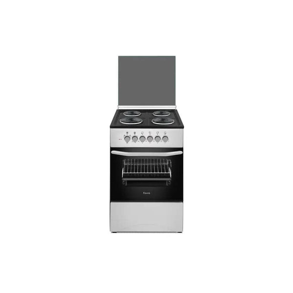 Ferre 50cm 4 Electric Burner Electric Oven - Silver.