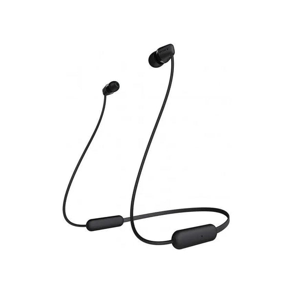 Sony Wi-c200 Wireless Earphones With Magnetic Housing And Matte Finish - Black.