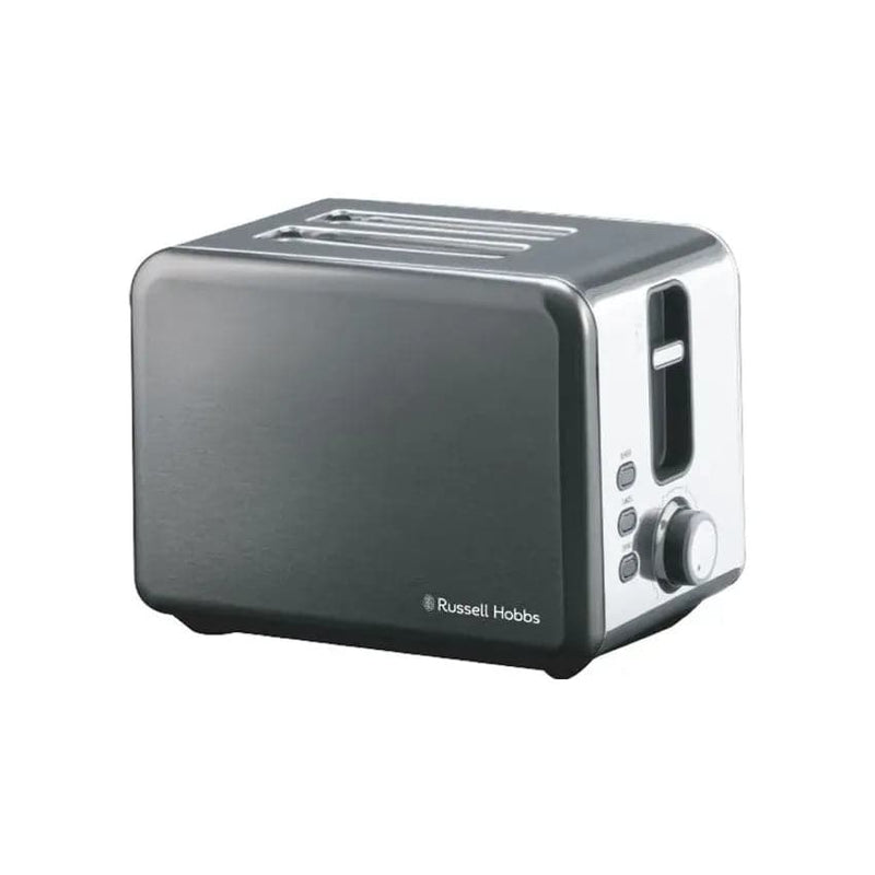 Russell Hobbs Kettle And Toaster - Stainless Steel Dark Pack.