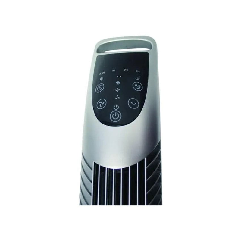 Alva Air 92cm Plastic Tower Fan - Silver.